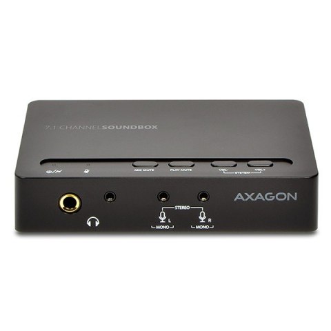 AXAGON ADA-71 Zewnętrzna karta dzwiękowa, Soundbox USB real 7.1 audio adapter, SPDIF in/out