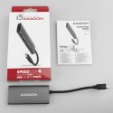 AXAGON HMC-4G2 Hub 2x USB-A + 2x USB-C, USB-C 3.2 Gen 2 10Gbps hub, 13cm USB-C kabel