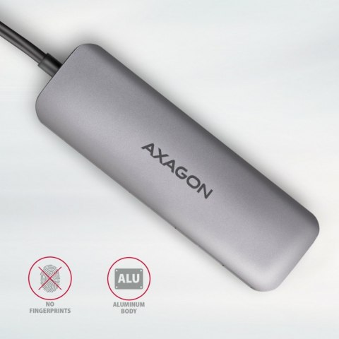 AXAGON HMC-5 Wieloportowy hub USB 5in1, 5Gbps, 2x USB-A, HDMI 4K/30Hz, SD/microSD, PD 100W, 20cm USB-C kabel
