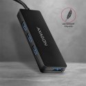 AXAGON HUE-G1A Hub 4-portowy USB 3.2 Gen 1 SLIM, kabel Type-A 14cm