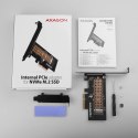 AXAGON PCEM2-N Adapter wewnetrzny PCIe x4, 1x M.2 NVMe M-key slot, SP & LP