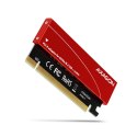 AXAGON PCEM2-S Adapter wewnętrzny PCIe x16, 1x M.2 NVMe M-key slot aluminiowa osłona