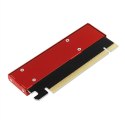 AXAGON PCEM2-S Adapter wewnętrzny PCIe x16, 1x M.2 NVMe M-key slot aluminiowa osłona