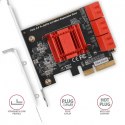 AXAGON PCES-SA6 Kontroler PCIe 6x wewnętrzny port SATA 6G, ASM1166, SP & LP