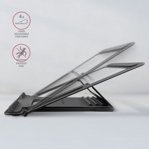 AXAGON STND-L Podstawka do laptopów aluminiowa 10-16", 4 regulowane kąty nachylenia