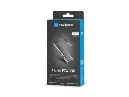 Natec Stacja dokująca Multi Port Fowler Slim USB-C PD, 2x USB 3.0, HDMI 4K