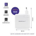 Qoltec Ładowarka sieciowa FAST 96W | 5-20V | 3-4.7A | USB C PD | Biała