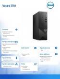 Dell Komputer Vostro 3710 SFF Win11Pro i3-12100/8GB/512GB SSD/Intel UHD 730/WLAN + BT/Kb/Mouse/3YPS