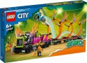 LEGO Klocki City 60357 Wyzwanie kaskaderskie - ciężarówka i ogniste obręcze