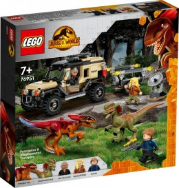 LEGO Klocki Jurassic World 76951 Transport pyroraptora i dilofozaura