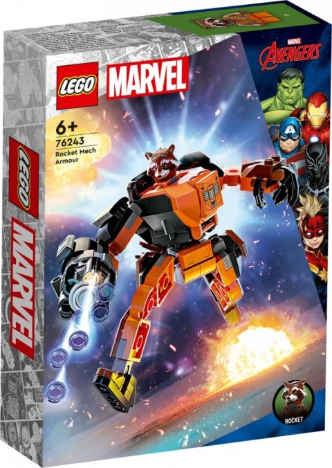 LEGO Klocki Super Heroes 76243 Mechaniczna zbroja Rocketa