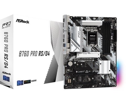 ASRock Płyta główna B760 Pro RS s1700 4DDR4 DP/HDM M.2 ATX