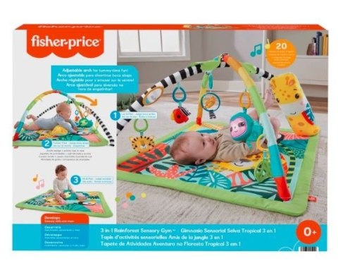 Fisher Price Mata edukacyjna 3w1 las tropikalny