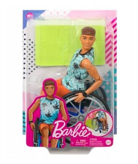 Mattel Lalka Barbie Fashionistas Ken na wózku inwalidzkim