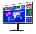 Samsung Monitor 27 cali ViewFinity S60UA IPS 2560x1440 WQHD 16:9 1xHDMI 2xDP(In+Out) 1xUSB-C 90W 3xUSB 3.0 LAN 5ms PinP/PbyP 75Hz HAS+PI