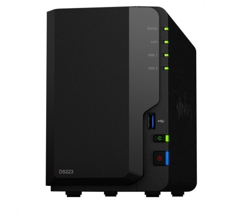 Synology Serwer NAS DS223 2x0HDD 2GB 4x1.7Ghz 1xGbE 3xUSB