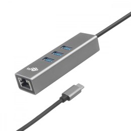 TB Adapter USB C - RJ45 + 3xUSB A - 1000 Mb/s