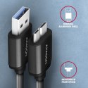 AXAGON BUMM3-AM10AB Kabel Micro-B USB USB-A 3.2 Gen 1, 1m, 3A, ALU, PVC Czarny