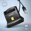 AXAGON CRE-SM4N Czytnik kart identyfikacyjnych USB, 1,3m kabel