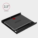 AXAGON RHD-125B Ramka metalowa do montażu 1x 2.5" HDD w pozycji 3.5" Czarna