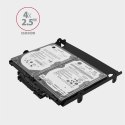 AXAGON RHD-435 Ramka metalowa do montażu 4x 2.5" HDD (2x 2.5" HDD/SSD & 1x 3.5" HDD) w pozycji 5.25" Czarna