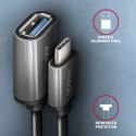 AXAGON RUCM-AFAC Kabel adapter USB 3.2 Gen 1 Type-C samiec -> Type-A żeńska, 0,2m, 3A, ALU