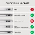 AXAGON RVC-HI2MC Adapter USB-C -> HDMI 2.0 4K/60Hz Aluminum, 1.8m kabel