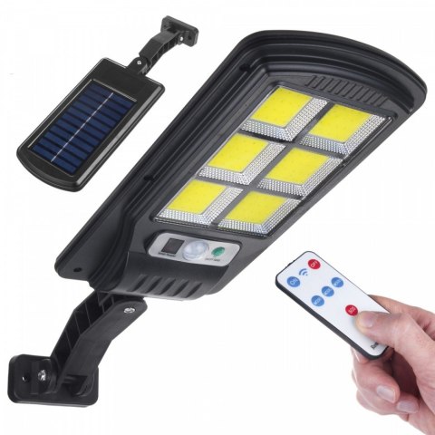 Maclean Solarna lampa uliczna LED z czujnikiem i pilotem MCE446