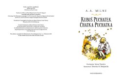 Nasza księgarnia Książeczka Kubuś Puchatek. Chatka Puchatka