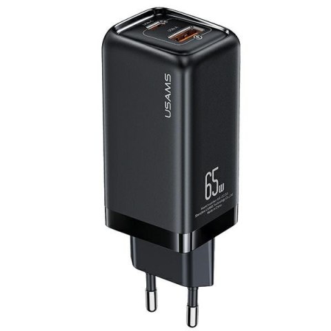 USAMS Ładowarka sieciowa T47 USB/ USB-C 65W PD Fast