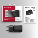 AXAGON ACU-PQ30 Ładowarka sieciowa, PD & QC 30W, QC3.0,4.0/AFC/FCP/PPS/Apple, Czarna