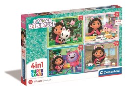 Clementoni Puzzle 4w1 Koci Domek Gabi