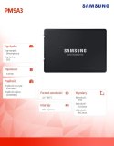 Samsung Dysk SSD PM9A3 U.2 DCT 7680GB MZQL27T6HBLA-00W07