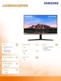 Samsung Monitor 28 cali LU28R550UQPXEN IPS 3840 x 2160 UHD 16:9 2xHDMI 1xDP 4 ms (GTG) płaski 2 lata d2d