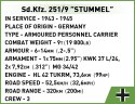 Cobi Klocki Klocki Sd.Kfz. 251/9 Stummel