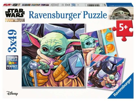 Ravensburger Polska Puzzle 3x49 elementów Mandalorian