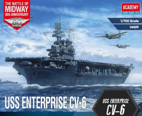 Academy Model plastikowy Statek USS CV-6 Enterprise Battle of Midway