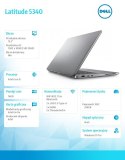 Dell Notebook Latitude 5340 Win11Pro i5-1335U/16GB/256GB SSD/13.3 FHD/Integrated/FgrPr & SmtCd/FHD/IR Cam/Mic/WLAN + BT/Backlit Kb/3Y