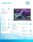 Dell Notebook Latitude 7640 Win11Pro i5-1345U/16GB/512GB SSD/16.0 FHD/Intel Iris Xe/ThBlt & FgrPr & SmtCd/FHD/IR Cam/Mic/WLAN + BT/Ba