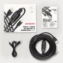 AXAGON ADR-215B USB 2.0 A-M -> B-M aktywny kabel połączeniowy/wzmacniacz 15m