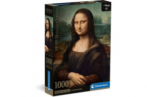 Clementoni Puzzle 1000 elementów Compact Museum Leonardo - Gioconda