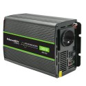 Qoltec Przetwornica napięcia Monolith | 1000W | 2000W | 12V na 230V | Czysty Sinus