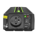 Qoltec Przetwornica napięcia Monolith | 300W | 600W | 12V na 230V | Czysty Sinus