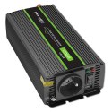 Qoltec Przetwornica napięcia Monolith | 600W | 1200W | 12V na 230V | Czysty Sinus