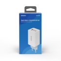 Savio Ładowarka sieciowa USB GaN 65W, Quick Charge 4.0, Power Delivery 3.0, LA-07