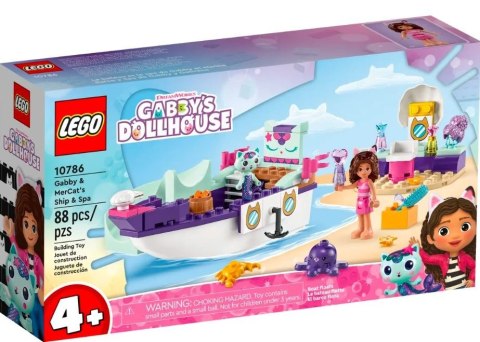 LEGO Klocki Koci Domek Gabi 10786 Statek i spa Gabi i Syrenkotki