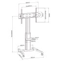 Techly Stojak mobilny LCD/LED 50-92cali, 70kg, z półką