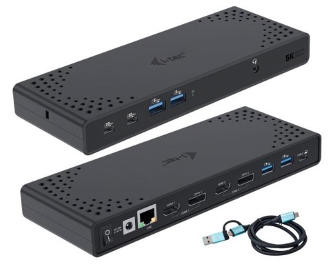 I-tec Stacja dokująca USB 3.0 / USB-C / Thunderbolt 3 Dual Display Gen2 + Power Delivery 100W