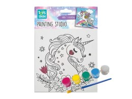 Stnux Zestaw do malowania Canvas Unicorn Kwiaty