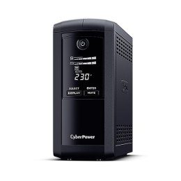 CyberPower Zasilacz awaryjny UPS VP1000ELCD-FR 1000VA/550W/4xFR,AVR,LCD/RJ45